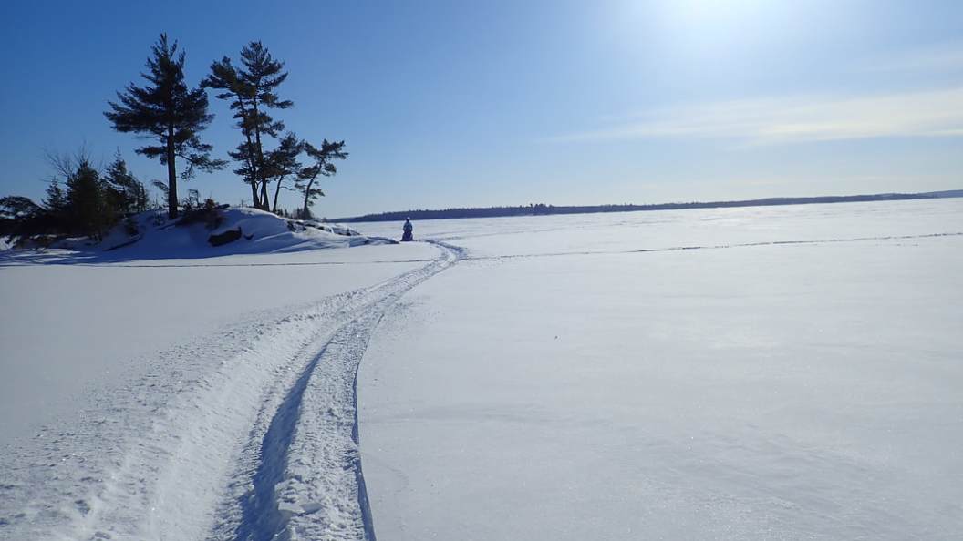 a snow covered slope